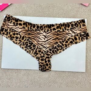 Victoria’s Secret PINK Animal Print Lace Extra Low Rise Cheeky Panties Large L